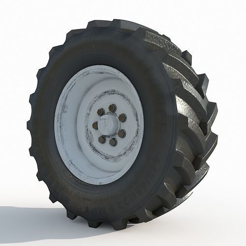 Tractor wheel Rim Tire 3D model | CGTrader