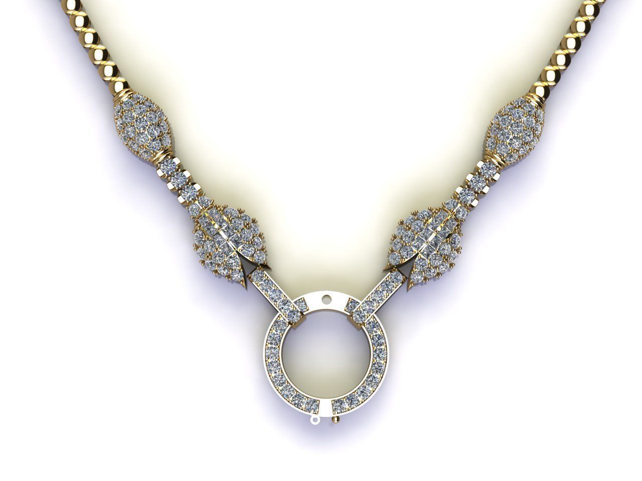 lotus necklace jewelry new cad design 3D model | CGTrader