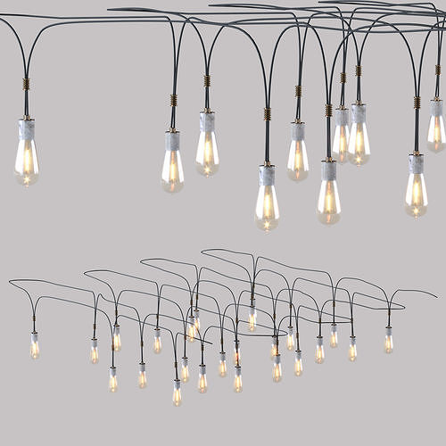 Pendant light bulbs 3D model