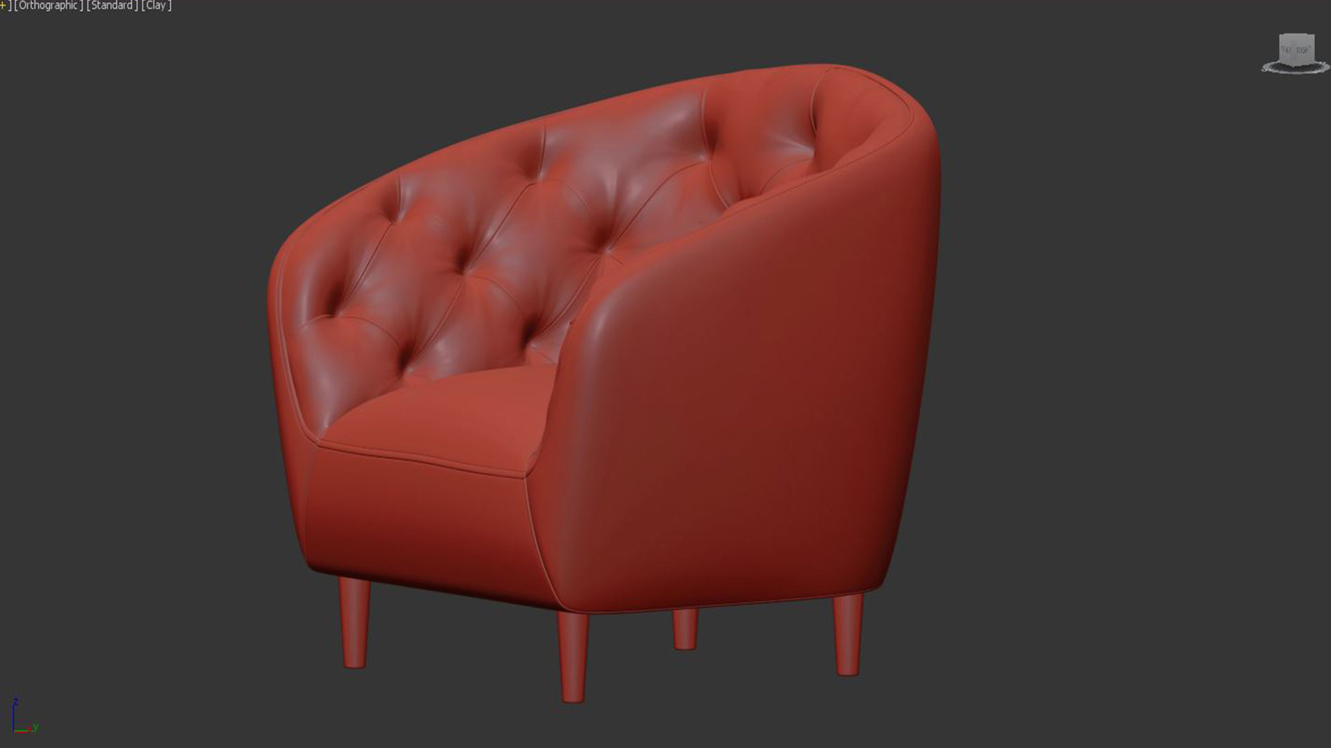 Ria Vic 2 seater quilted sofa Actona 3D model | CGTrader