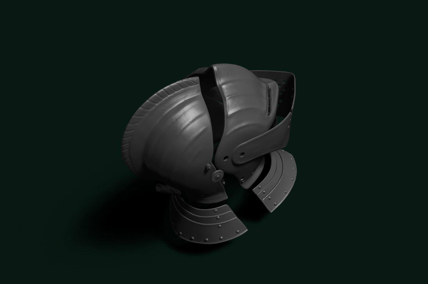 Medieval Helmet IV - 3D printing - Wearable v1 3D model 3D printable ...