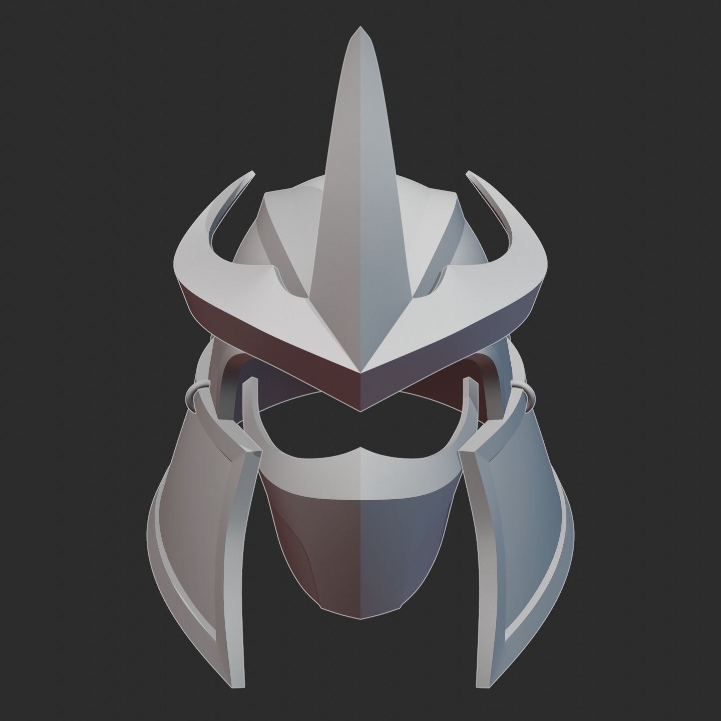 Shredder TMNT Helmet 3D model 3D printable | CGTrader