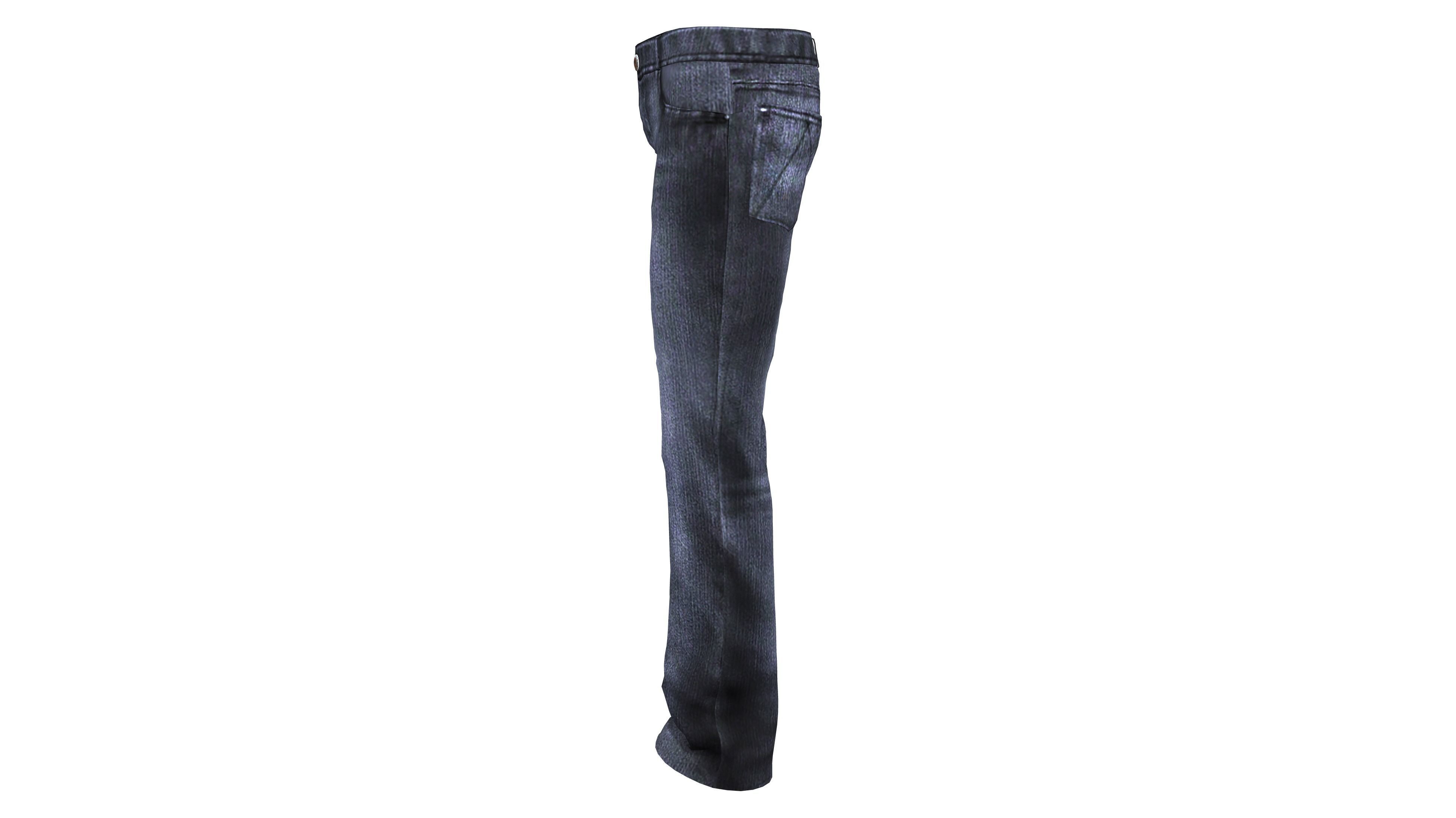 3D model Mens Jeans Pants V2 VR / AR / lowpoly CGTrader