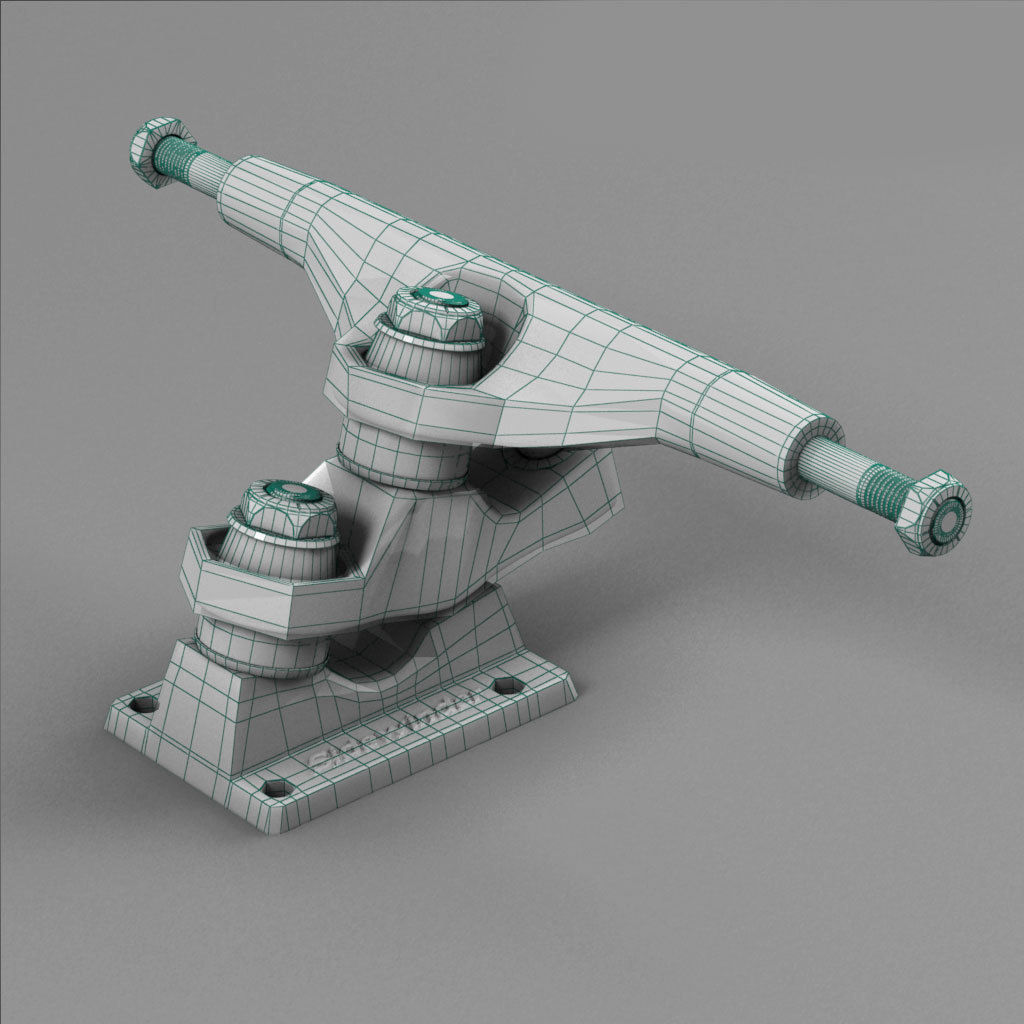 Sidewinder Skateboard Truck 3D model CGTrader