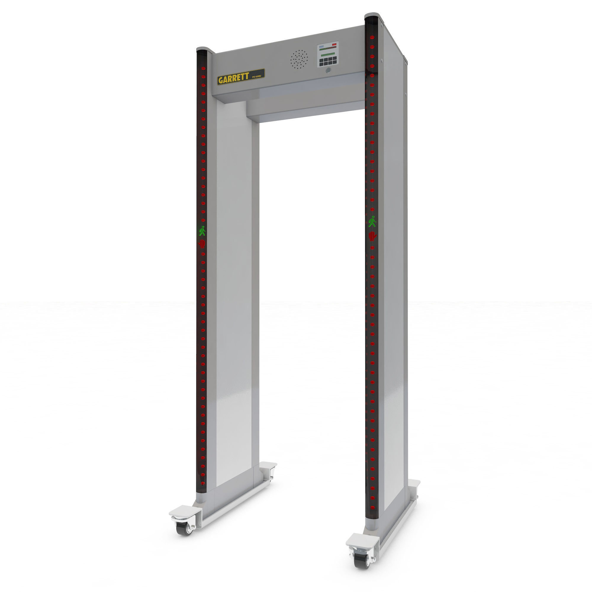 Airport Metal Detector Garrett 3D model rigged CGTrader