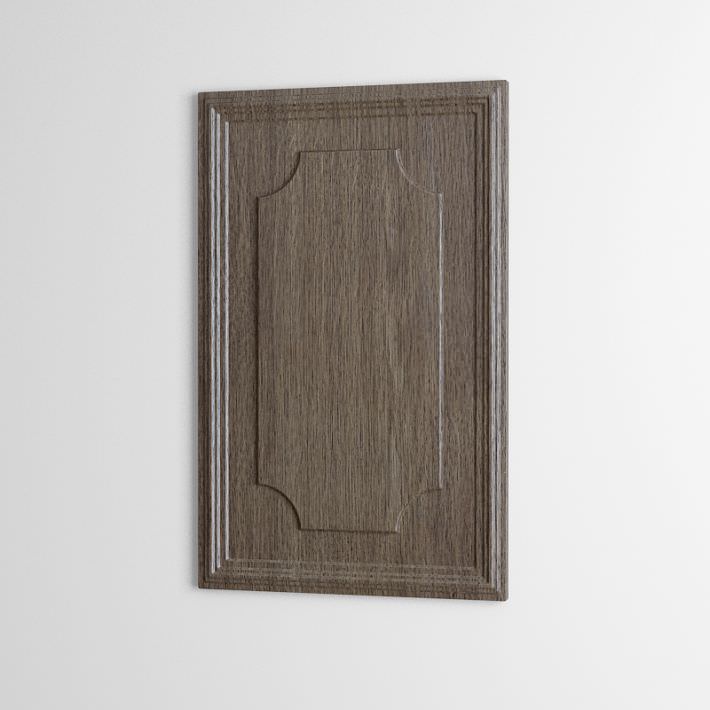 Dark Wood Effect Kitchen Cupboard Front 3D model | CGTrader