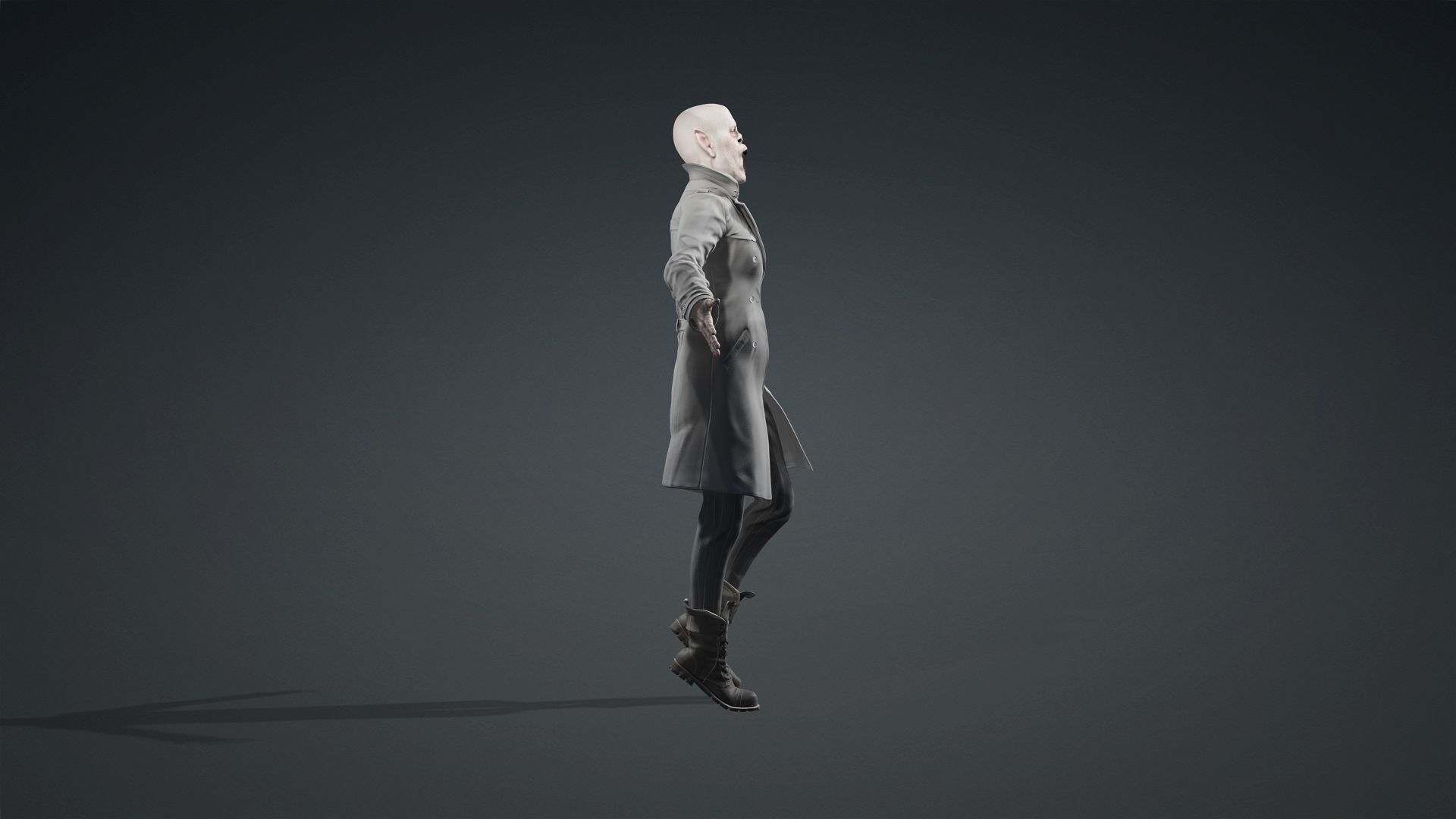 3D model White Vampire Creature VR / AR / lowpoly CGTrader