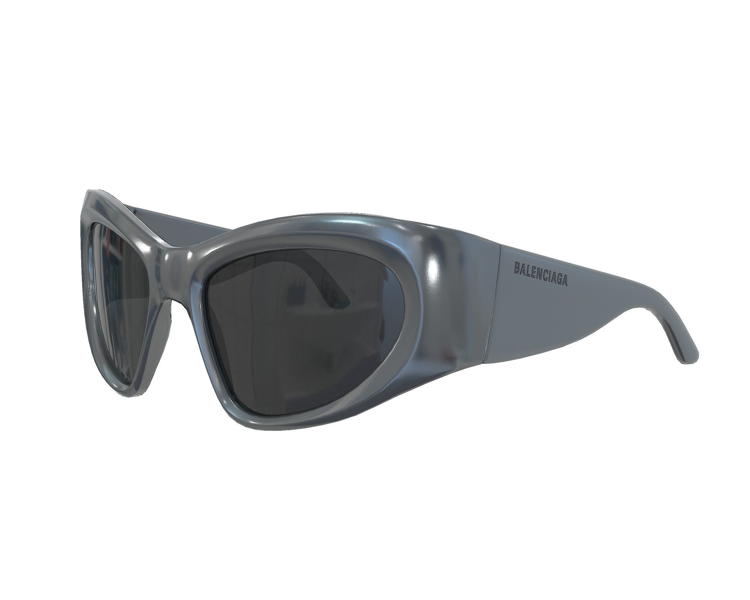 3D model Balenciaga Wrap Dframe Sunglasses VR / AR / lowpoly CGTrader