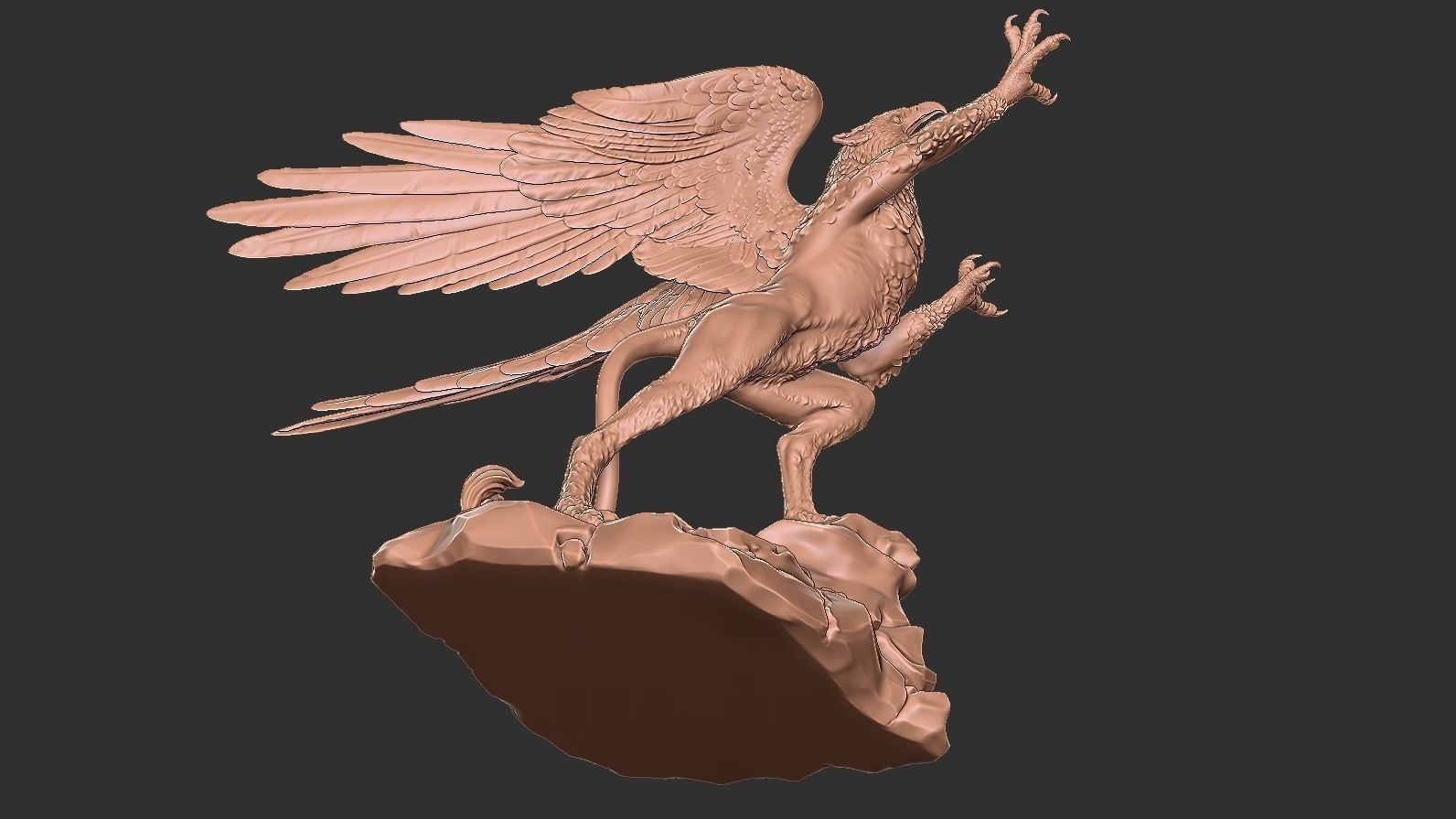 Griffin 3d print model bronze sculpture of 3D model 3D printable | CGTrader