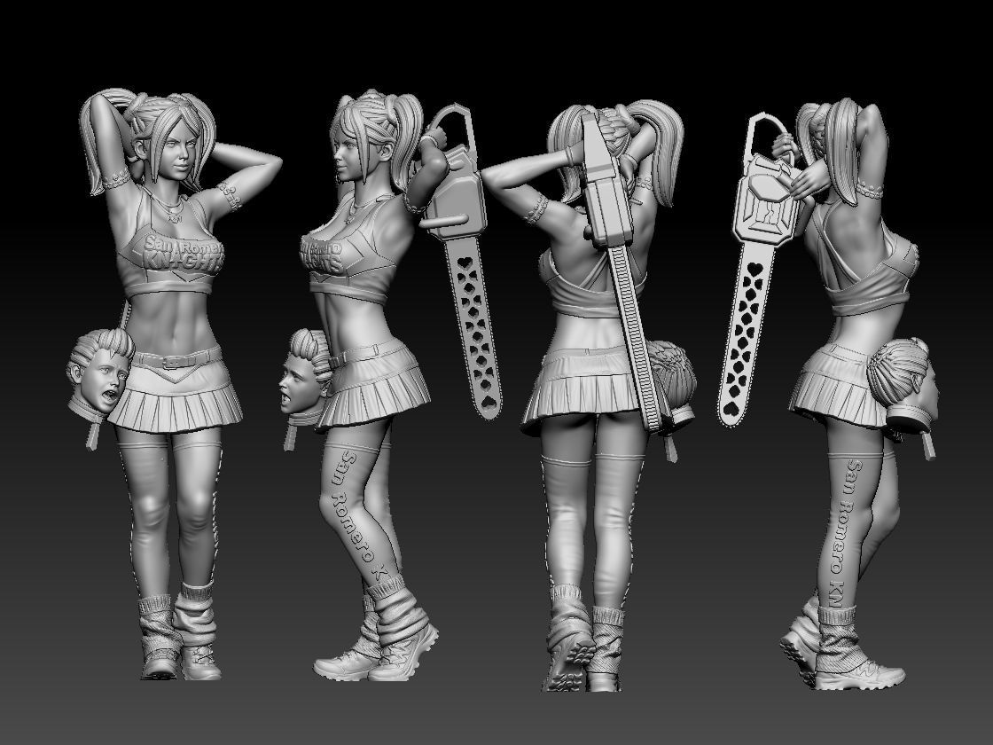 LOLLIPOP CHAINSAW 3D model 3D printable CGTrader