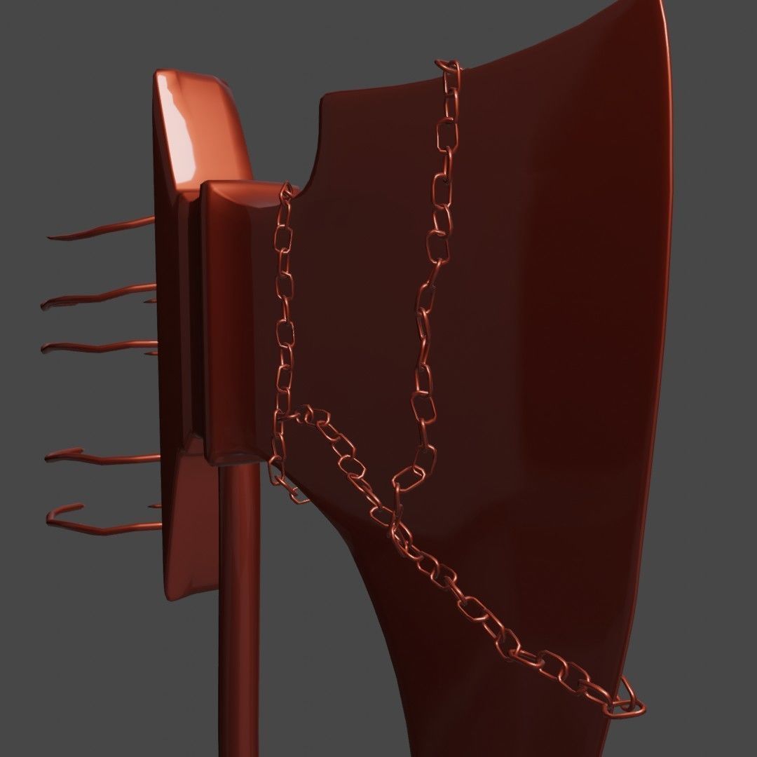 Bloody Executioners Axe 3D model CGTrader
