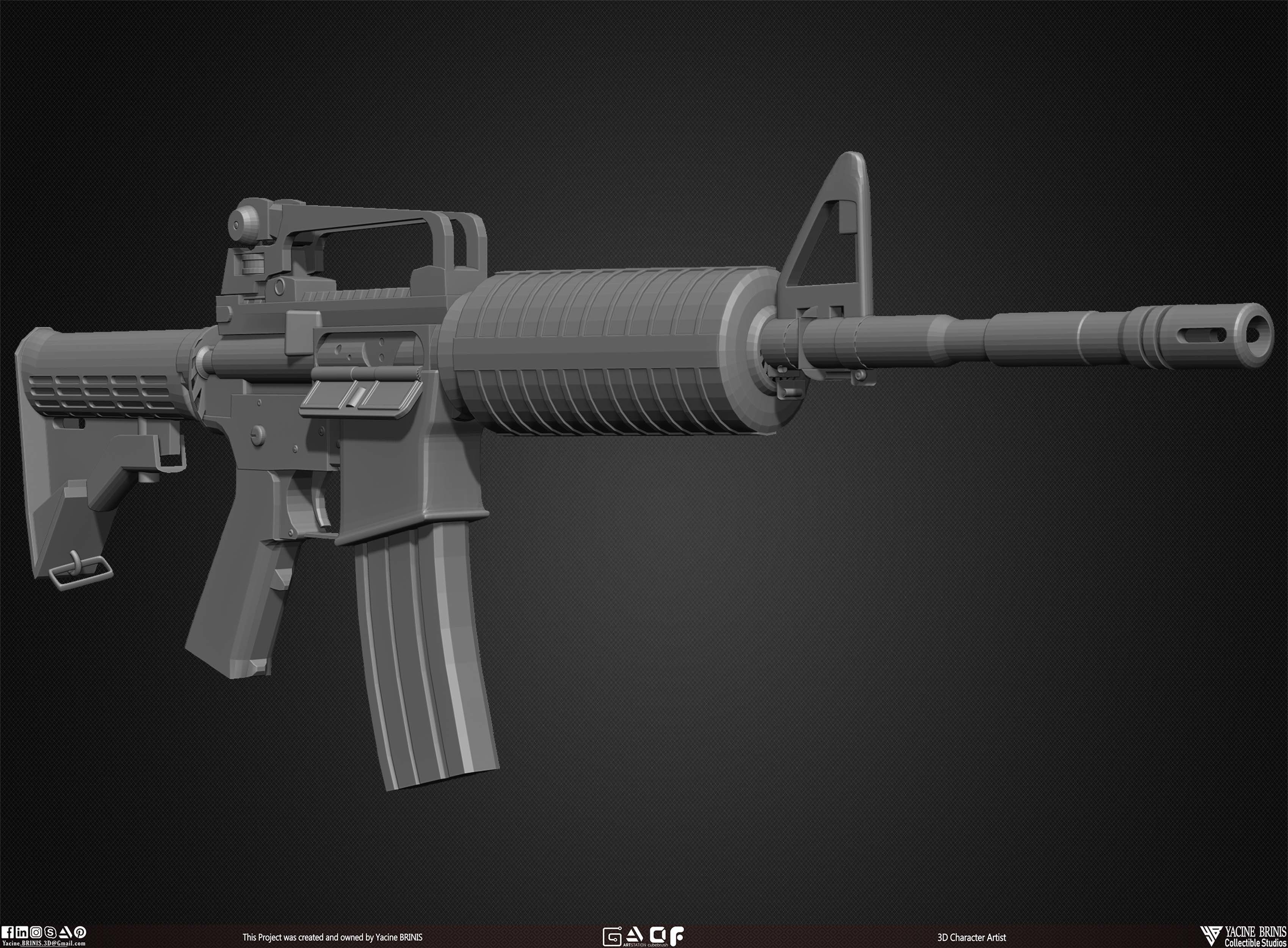 3D model 25 Guns Kitbash Vol 02 VR / AR / low-poly | CGTrader