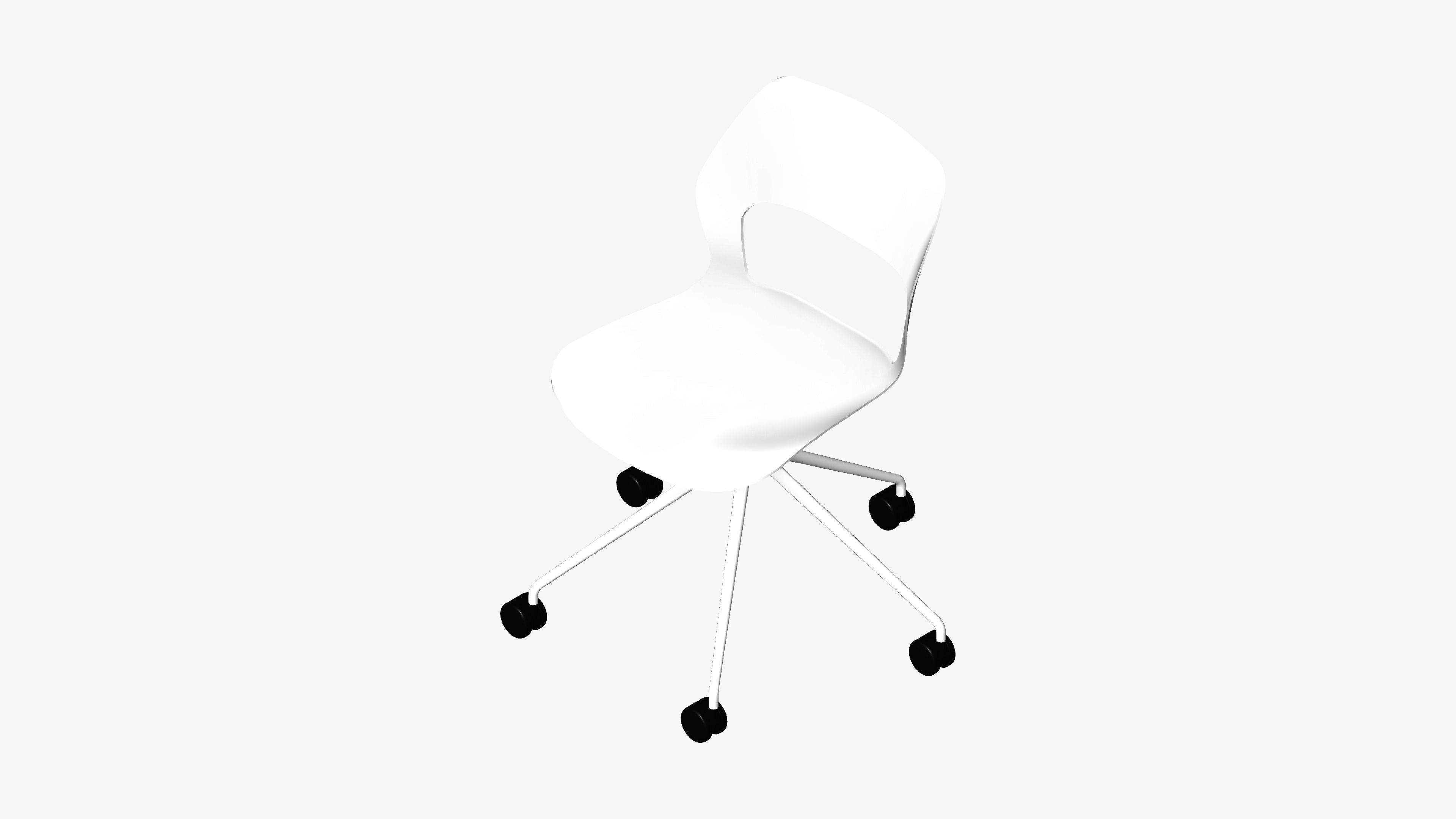 3D model Chair Office Worksmart 5 Star Castors VR / AR / lowpoly