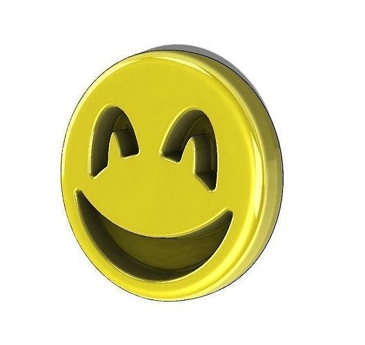 Cheerful smiley free 3D model 3D printable | CGTrader