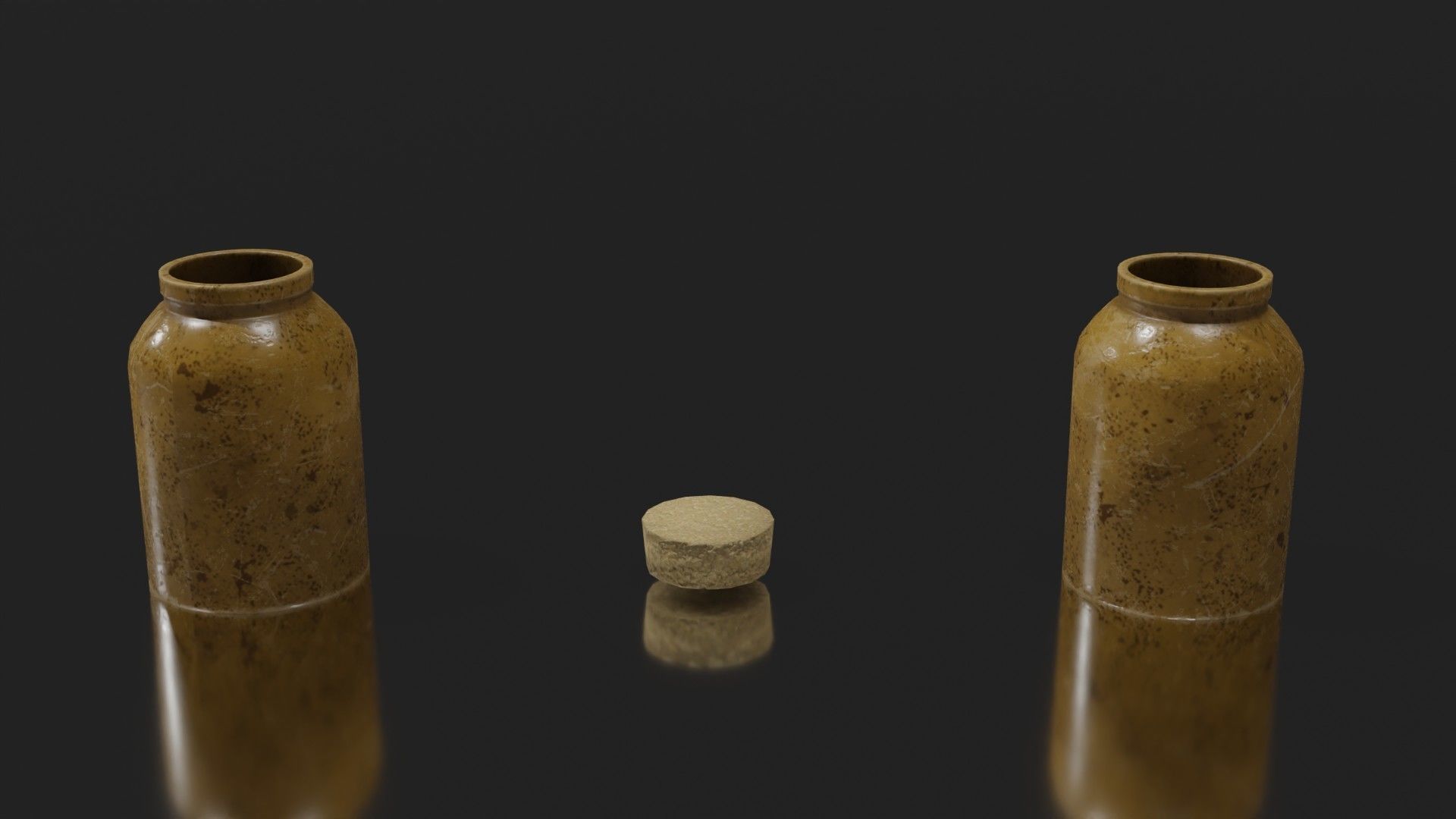 3D model Ceramic Jugs with Corks VR / AR / lowpoly CGTrader