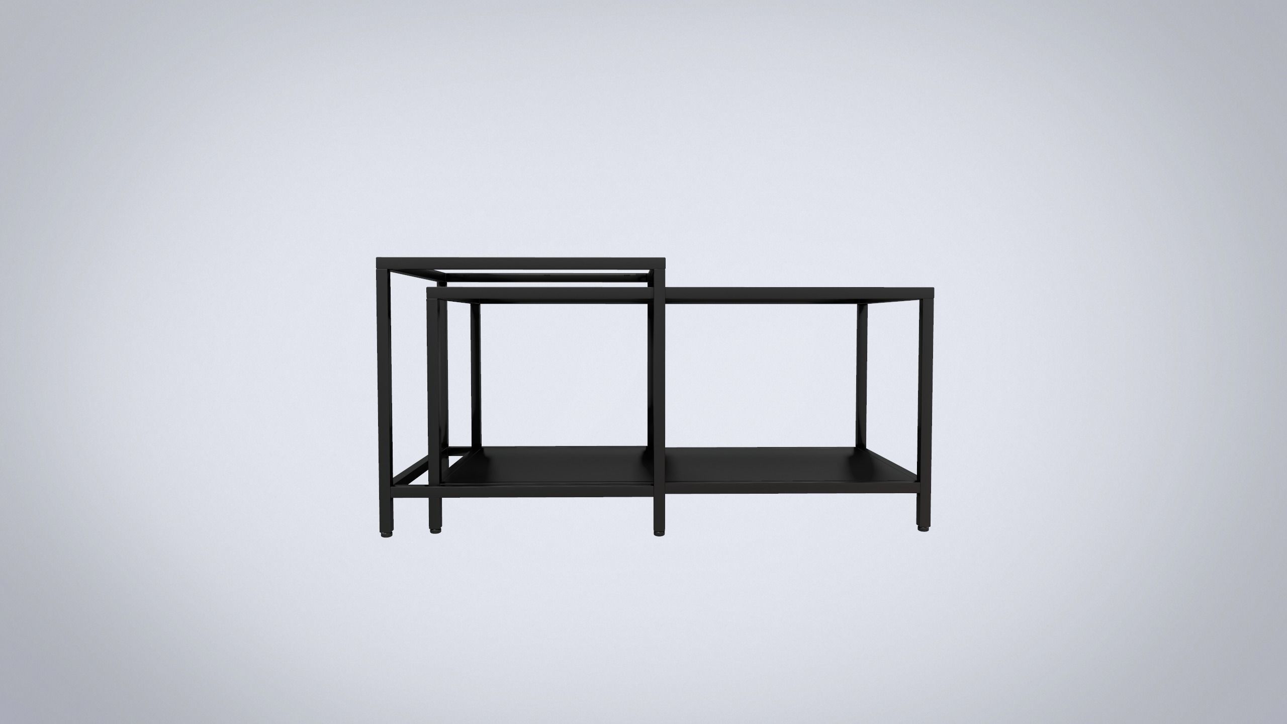 3D model IKEA Nest of tables set of two VITTSJO VR / AR / lowpoly