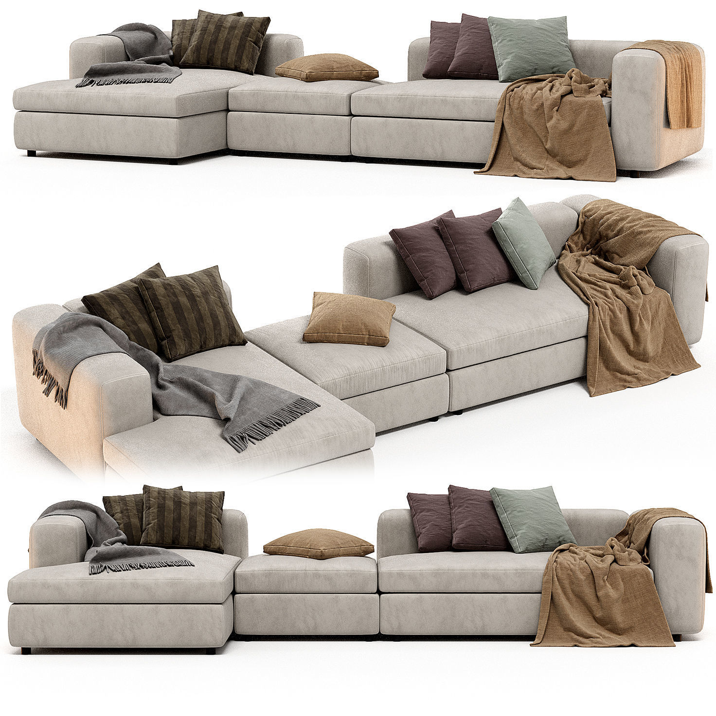 Ditre Urban Chaise Longue Sofa 3D model CGTrader