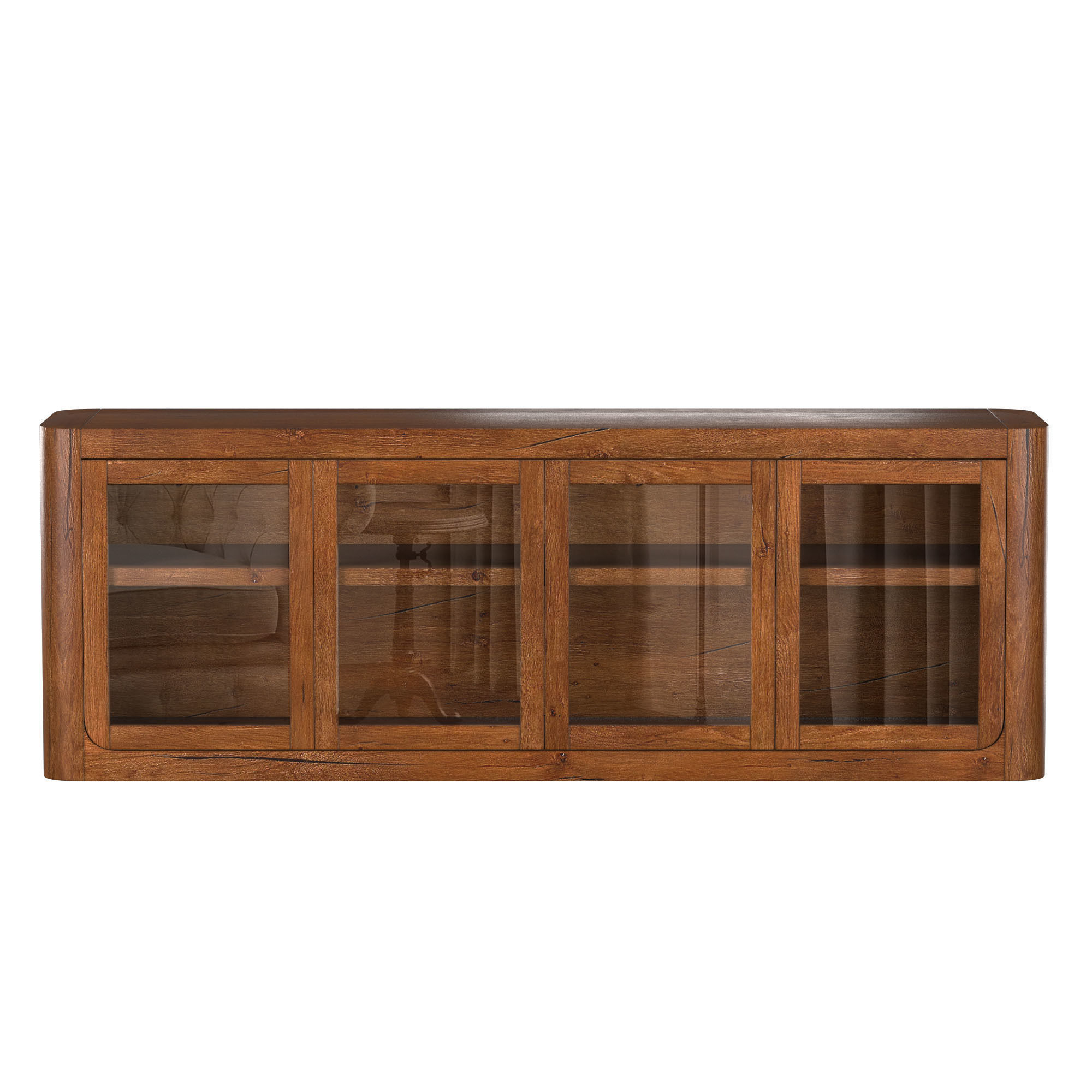 OSLO GLASS 4DOOR MEDIA CONSOLE 3D model CGTrader