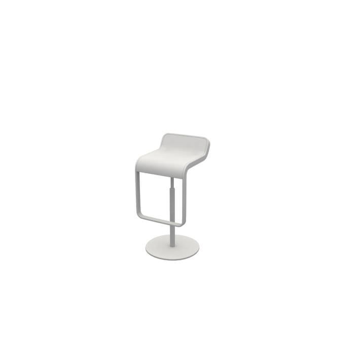 Simple White Stool 3D model CGTrader