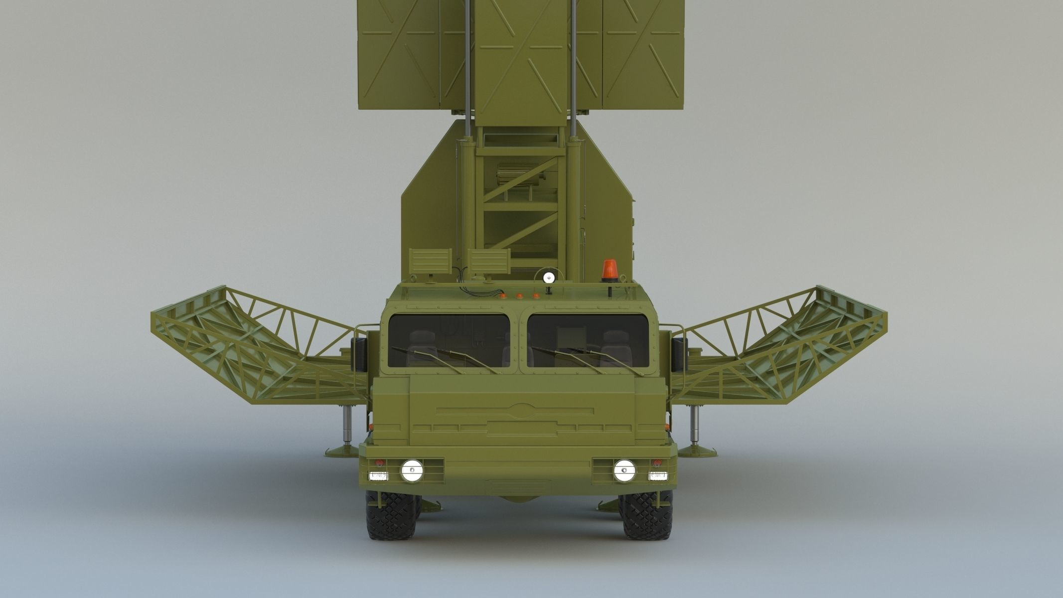 55Zh6ME Nebo M RLMS LBand Radar System 3D model CGTrader