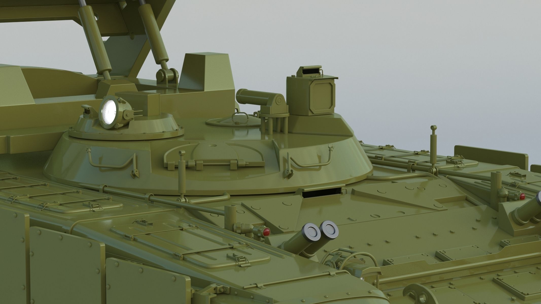 TOS1 Multiple Rocket Launcher 3D model CGTrader