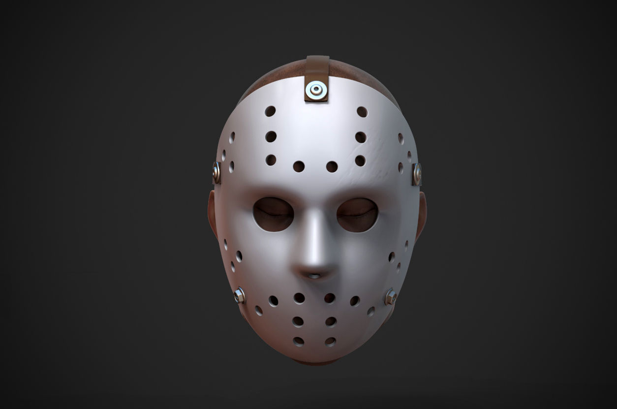 Hockey Mask by Jason Voorhees 3D model CGTrader