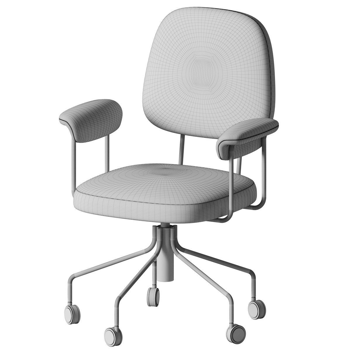 West Elm Cash Office Chair 3D model CGTrader