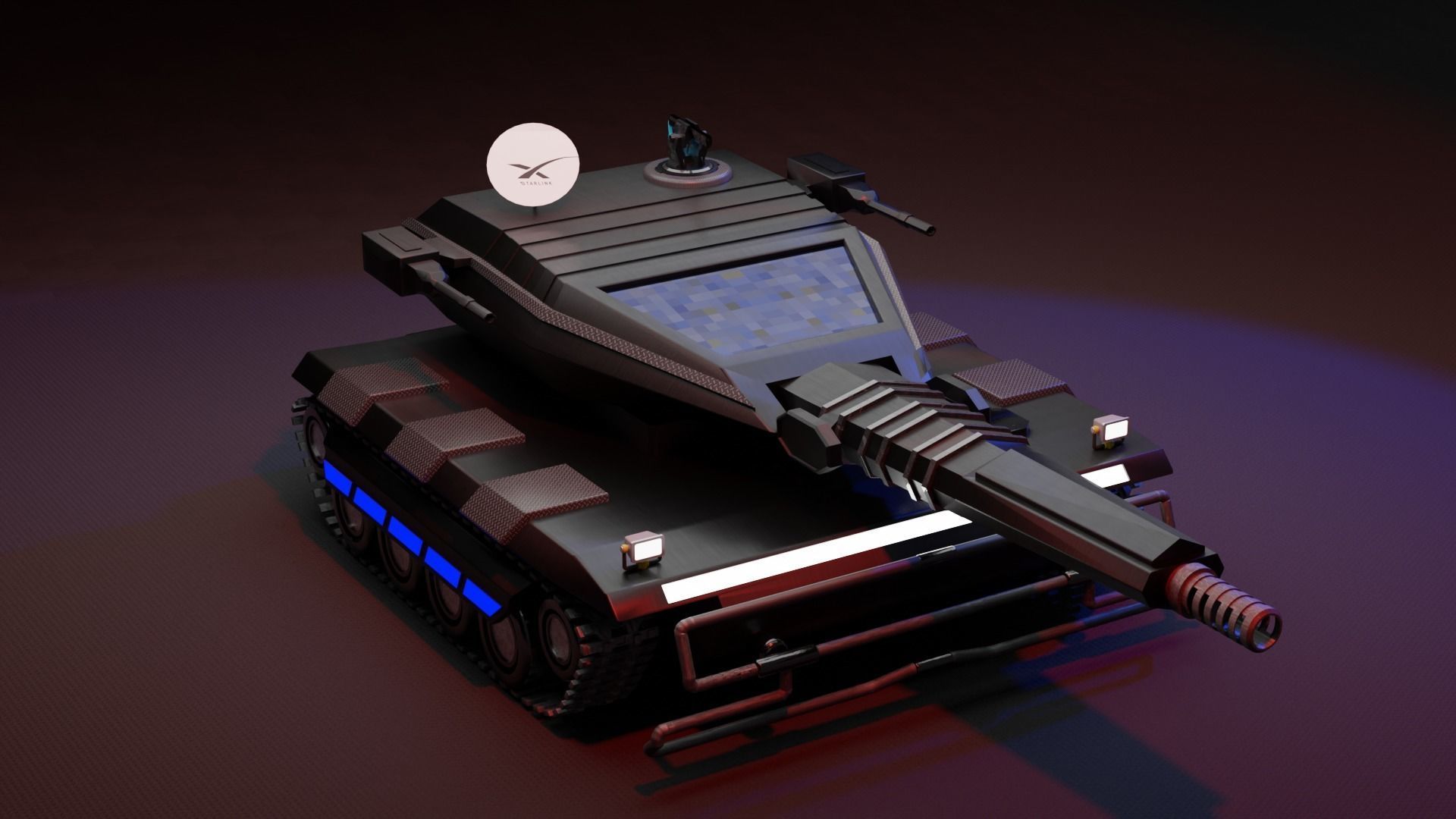 Sci Fi Tank 3D model | CGTrader
