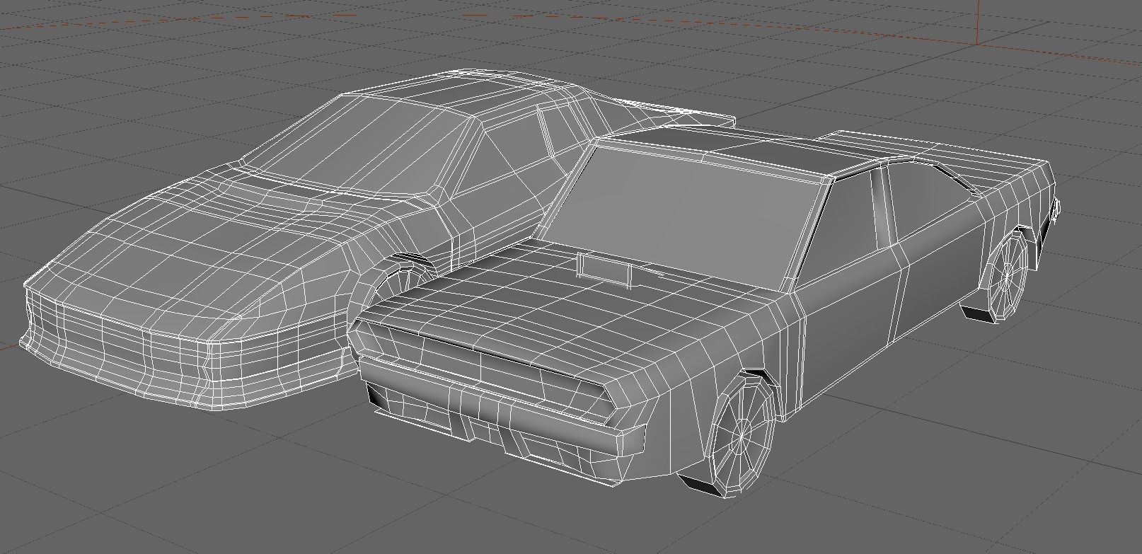 car game Ferrari Testarossa DODGE CHARGER Lowpoly free VR / AR / low