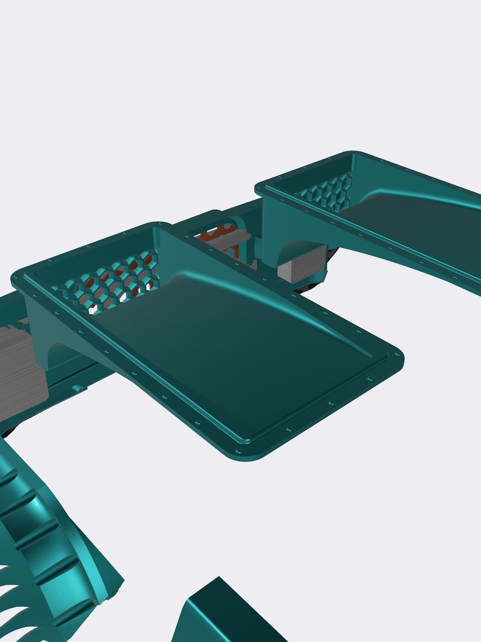 Pro Touring Hood Scoop vented 3D model 3D printable CGTrader