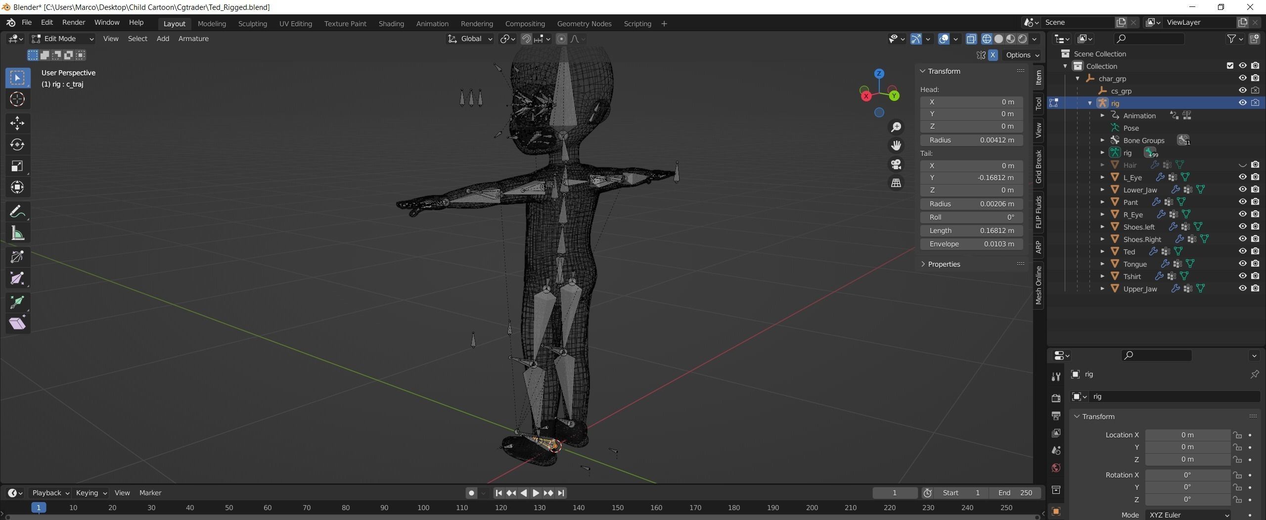3D model Cartoon child Rigged VR / AR / low-poly | CGTrader