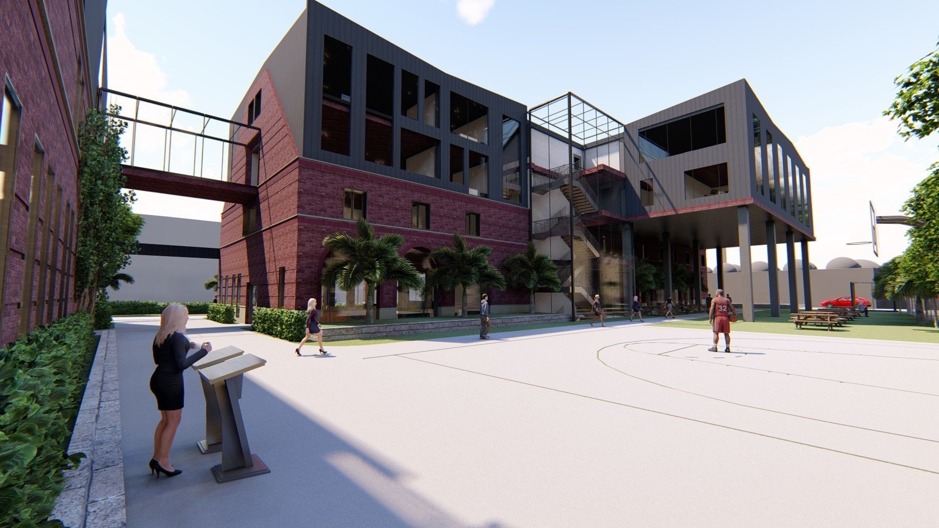 Fine Arts High School Full Project 3D model CGTrader