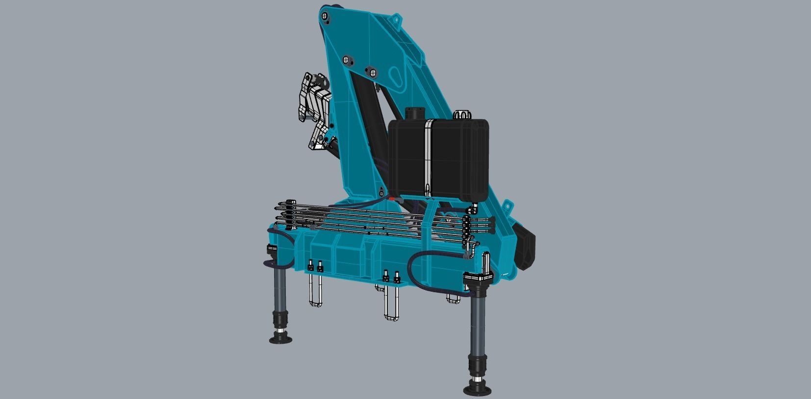 Hydraulic lifter 3D model CGTrader