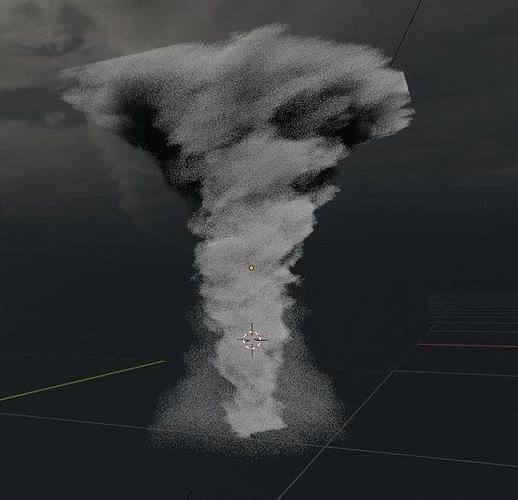 tornado in sky free 3D model | CGTrader