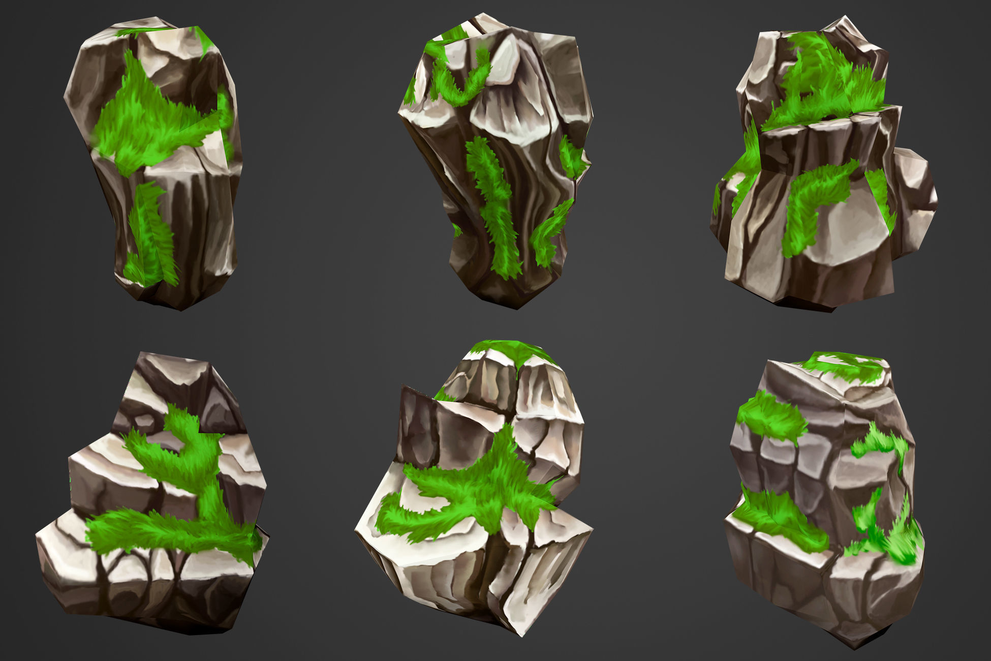 3D model Stylized Rocks and Cliffs VR / AR / low-poly | CGTrader
