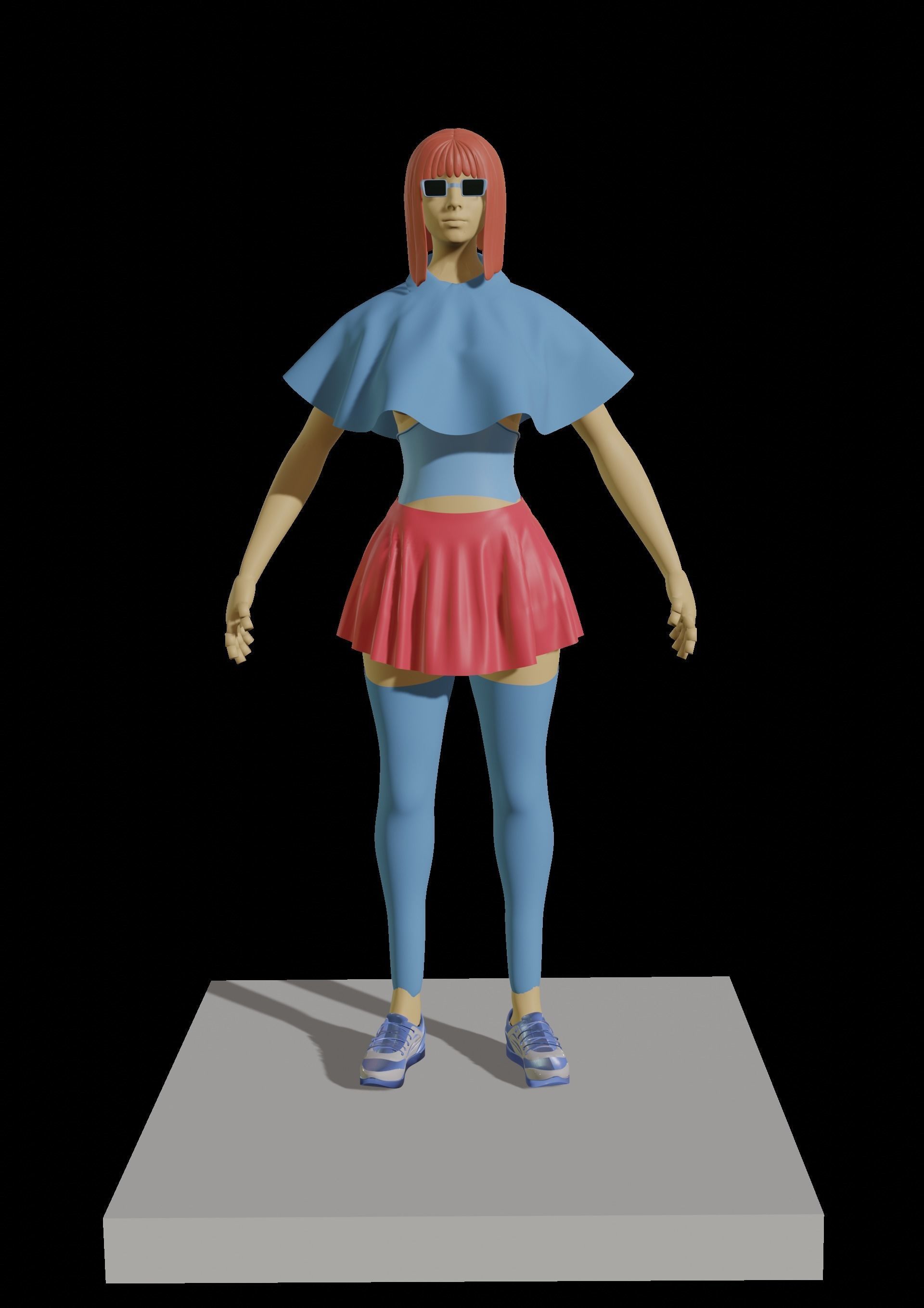 3D model woman pers VR / AR / low poly CGTrader