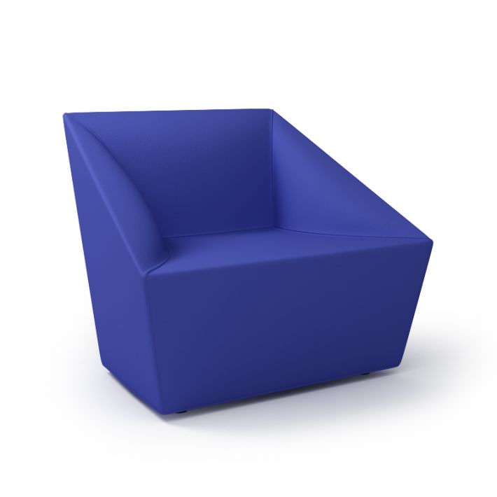 Modern Blue Armchair 3D model CGTrader