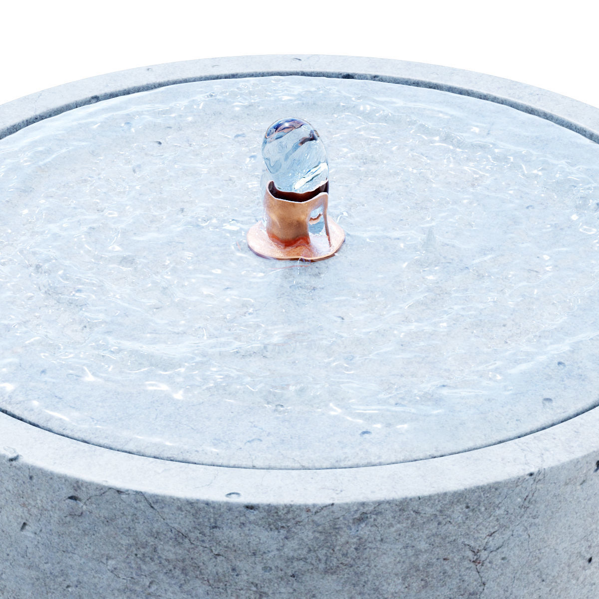 Evita Concrete Fountain 3D model CGTrader