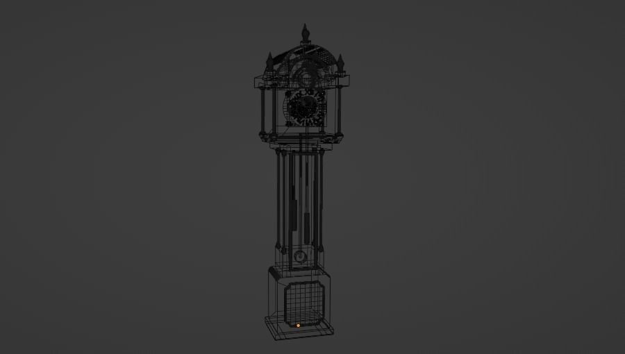 Stranger Things grandfather clock V2 3D model CGTrader