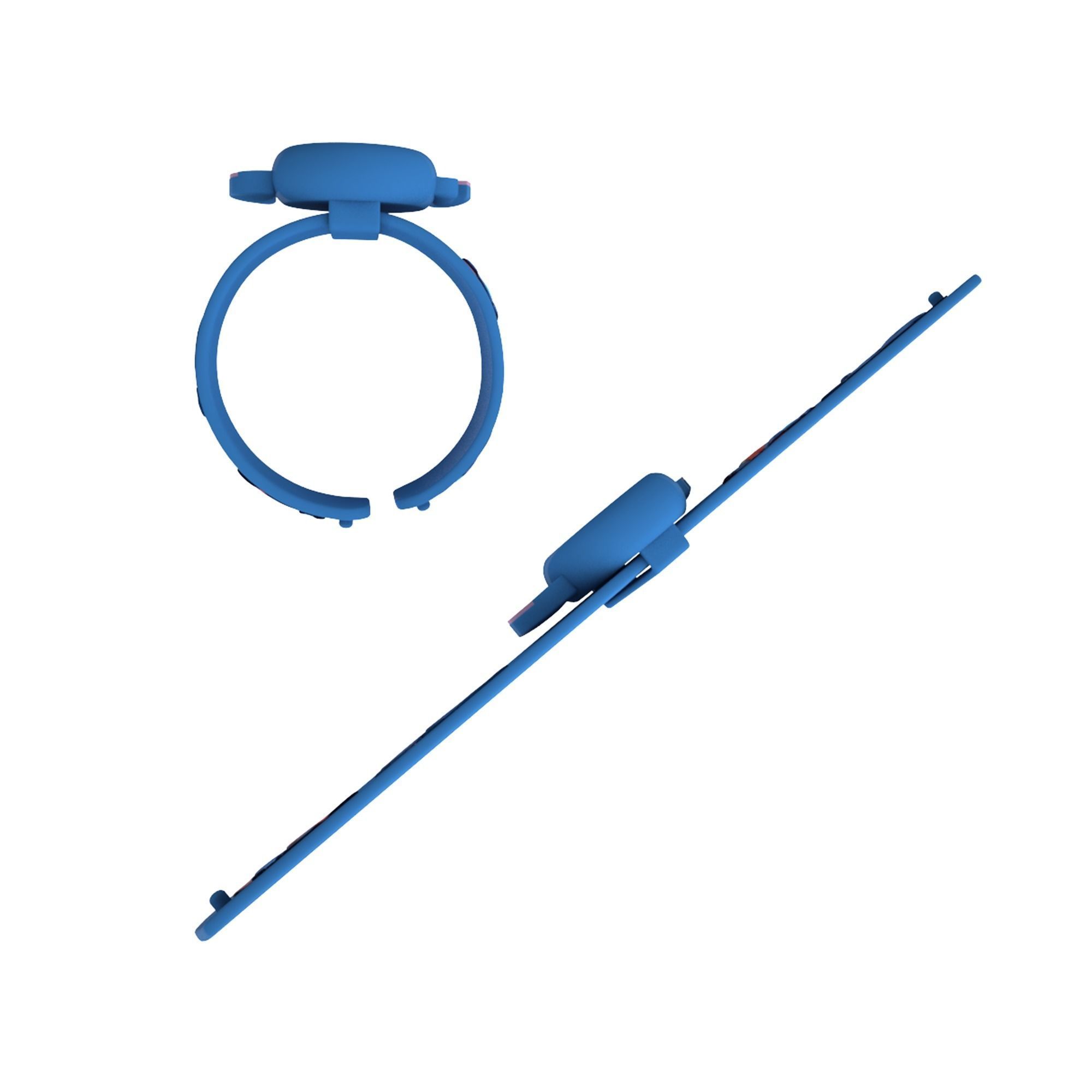 Disney Magic Band Slap Bracelet 3D model CGTrader