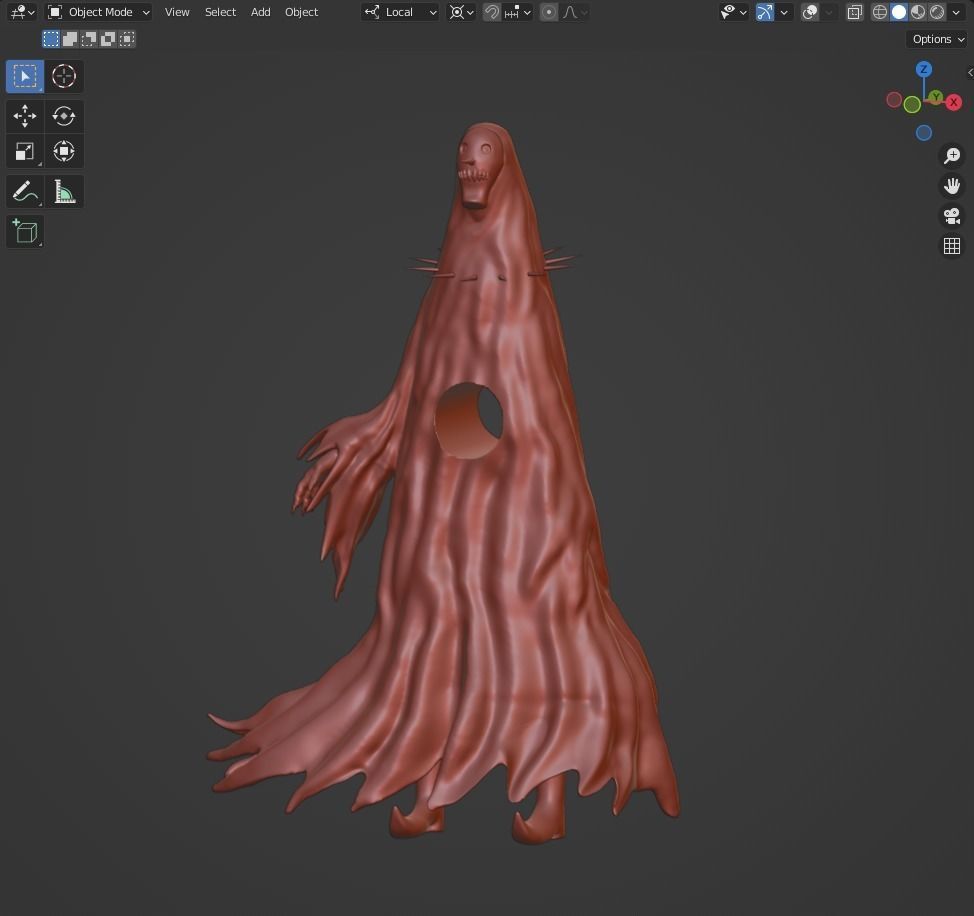 Bleach Gillian free 3D model 3D printable CGTrader