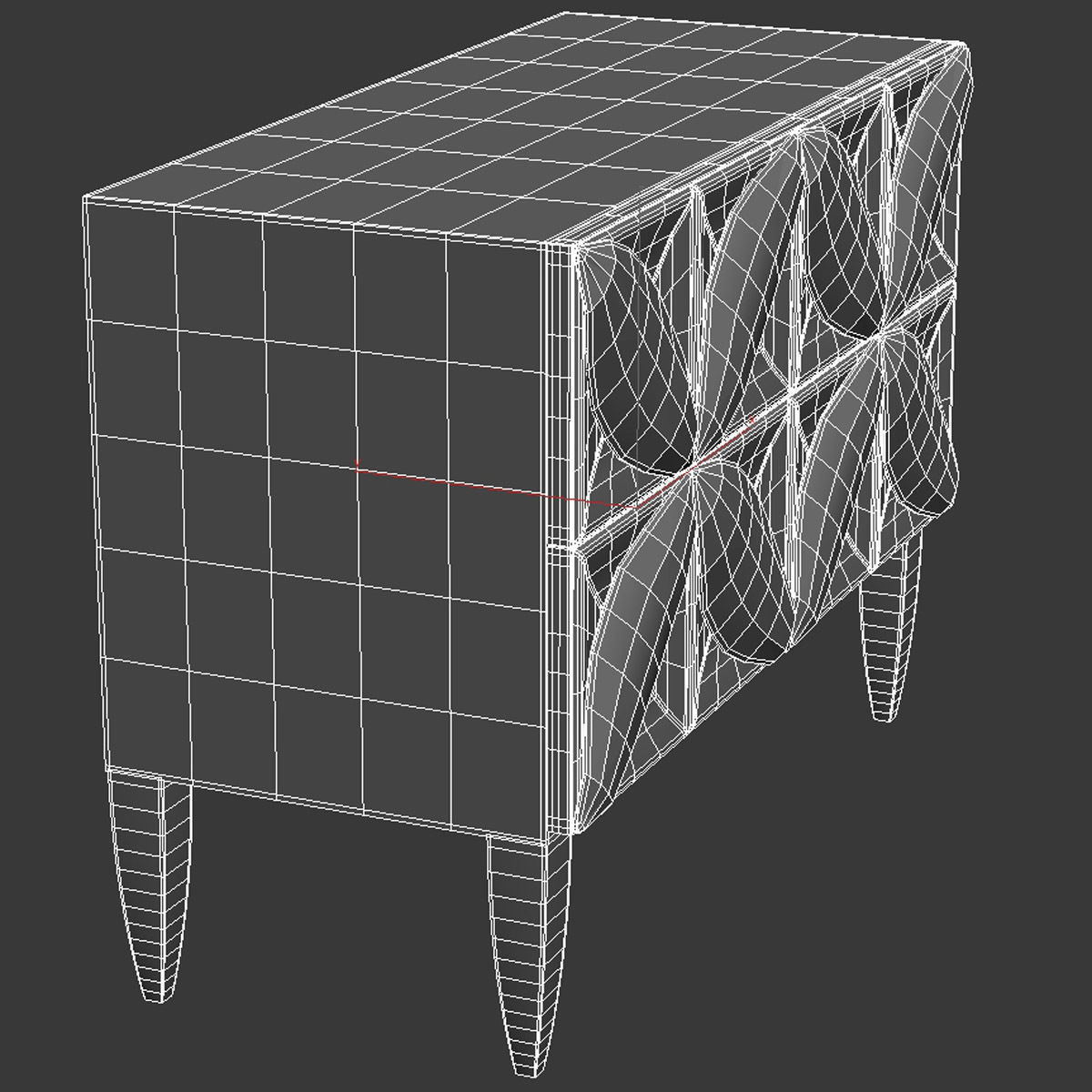 Dahlia Metal Nightstand Bernhardt Interiors 3D model CGTrader