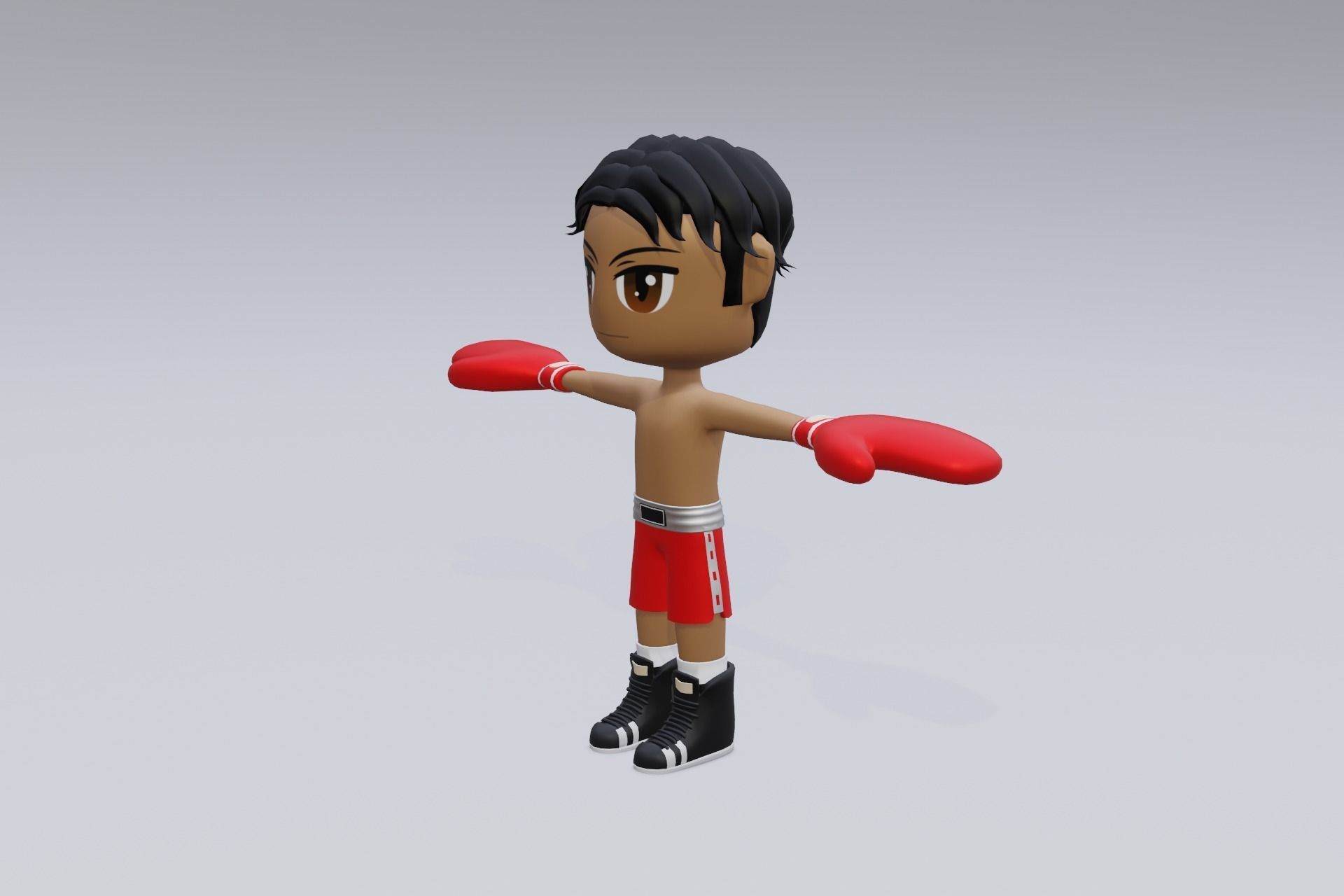 3D model Lowpoly male Boxer - 36 models vol 01 VR / AR / low-poly ...