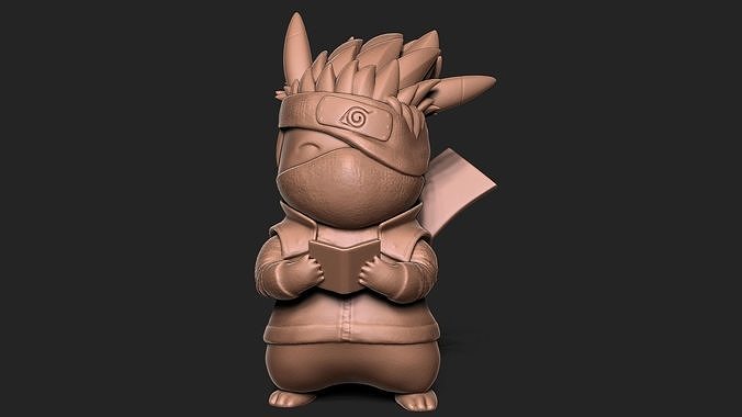 Pikachu Kakashi 3D model 3D printable | CGTrader