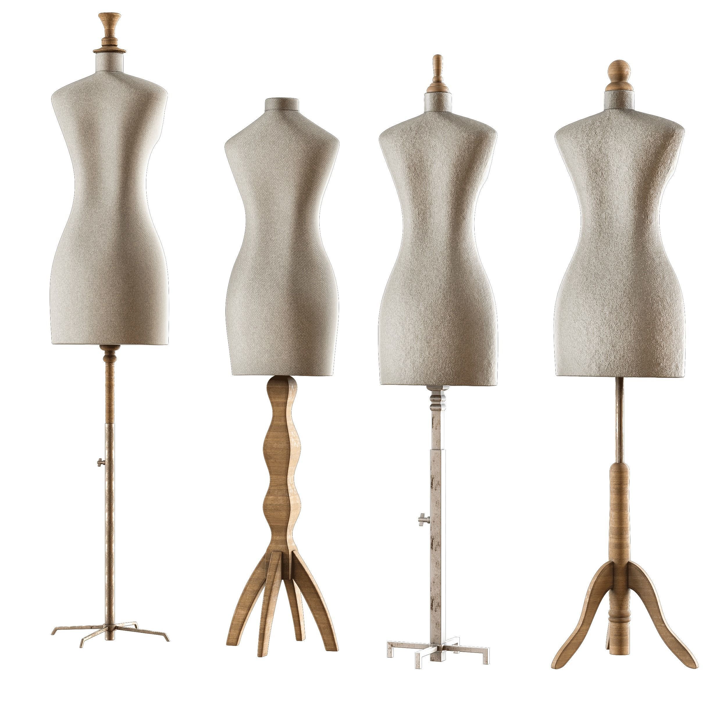 3D model sewing mannequin PBR low poly 4k VR / AR / lowpoly CGTrader