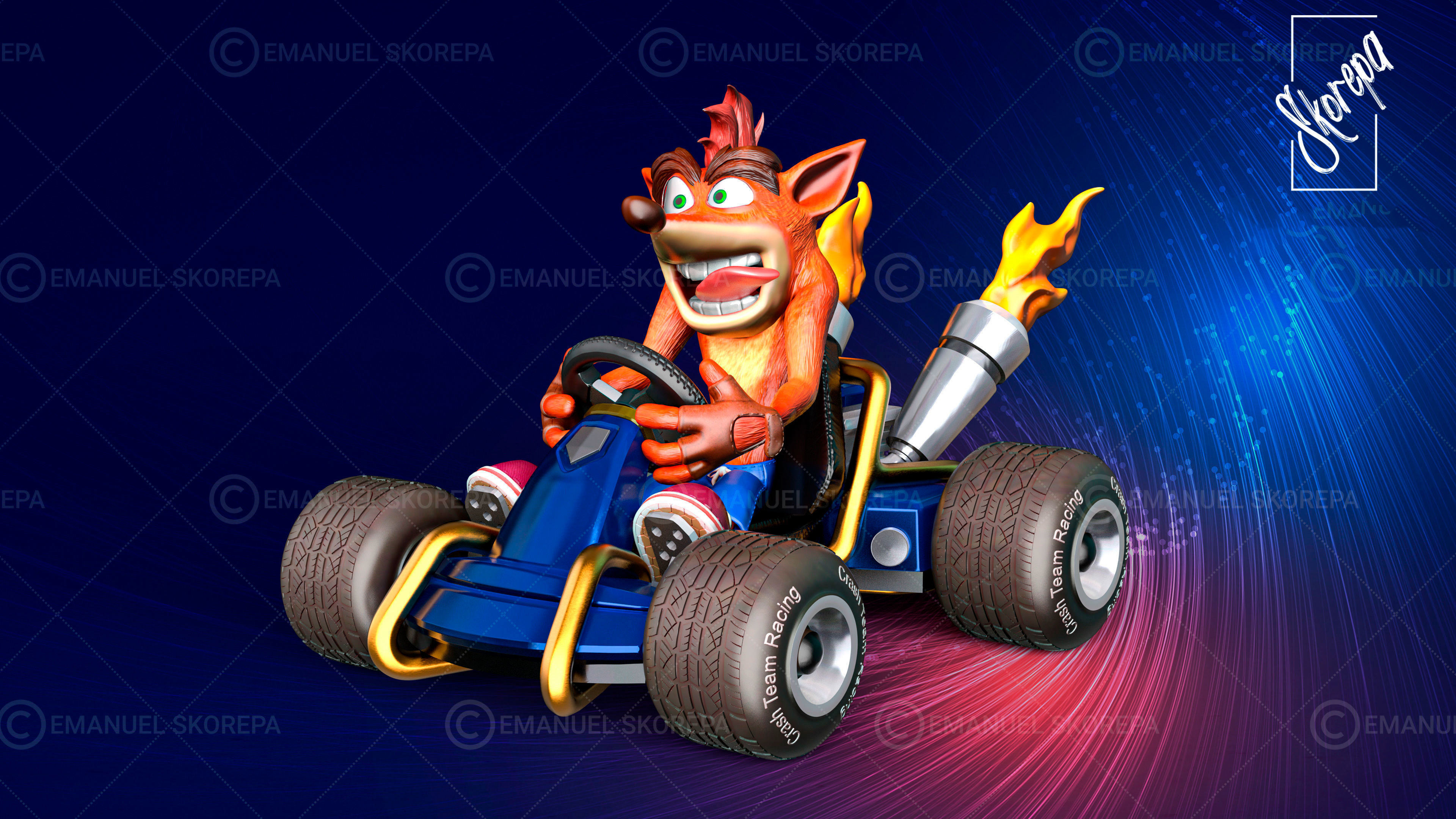 Crash Team Racing 3D model 3D printable | CGTrader