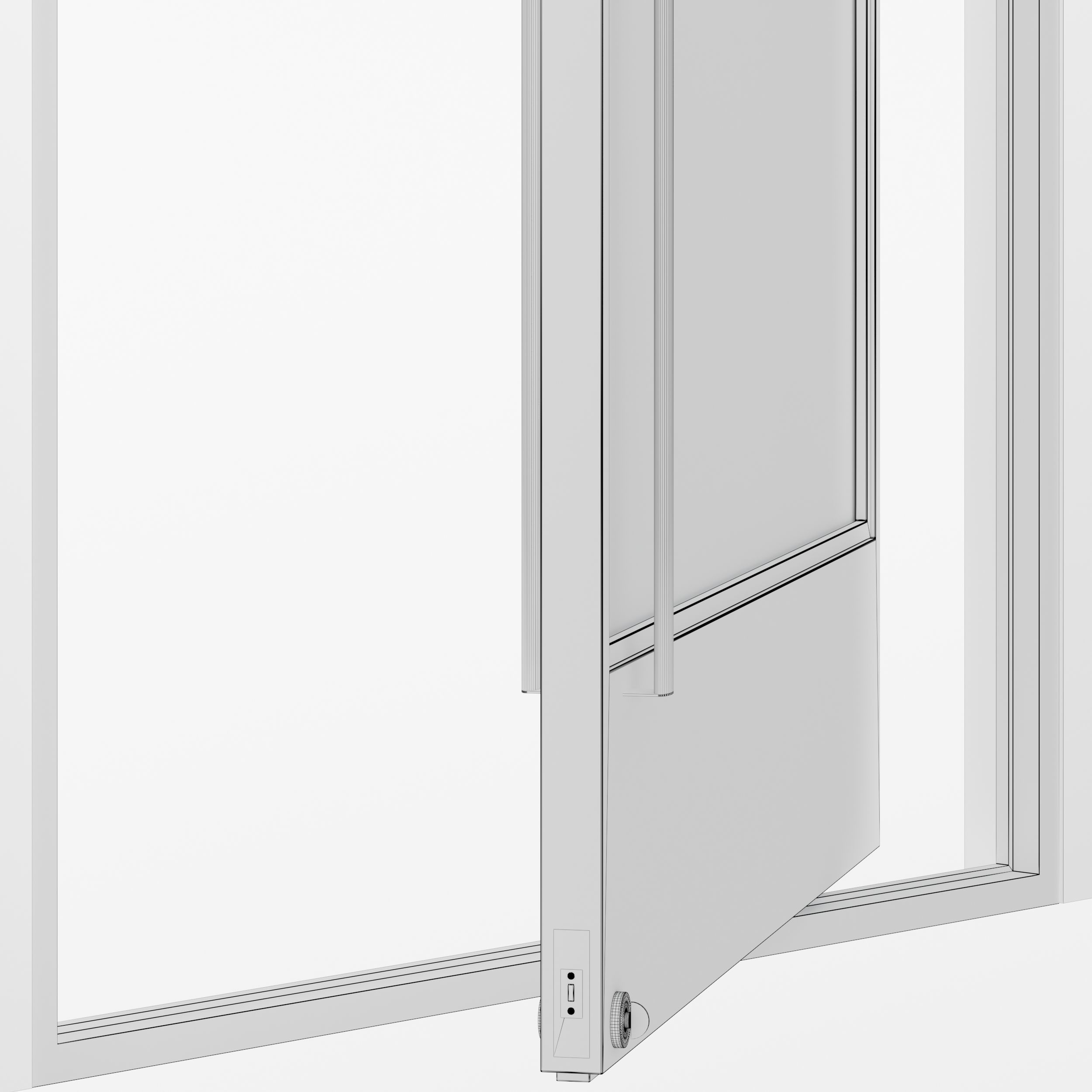 Round Pivot Door 3D model CGTrader