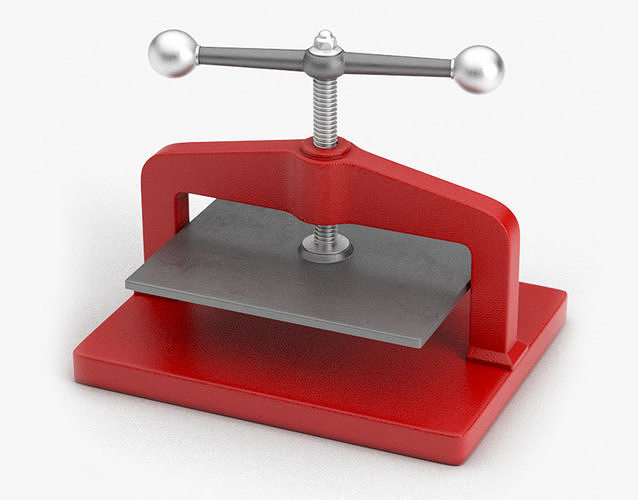 Paper Manual Press 3D Model | CGTrader