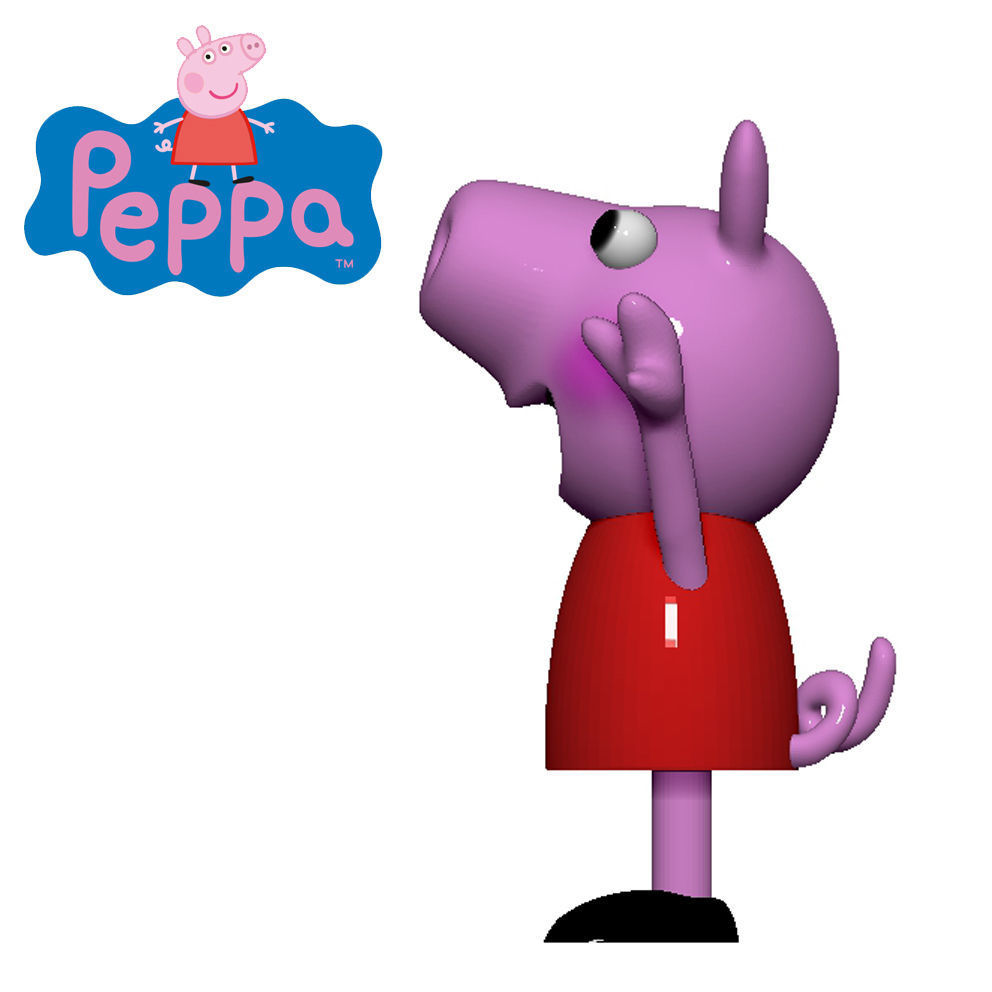 Peppa Pig 3D model 3D printable CGTrader
