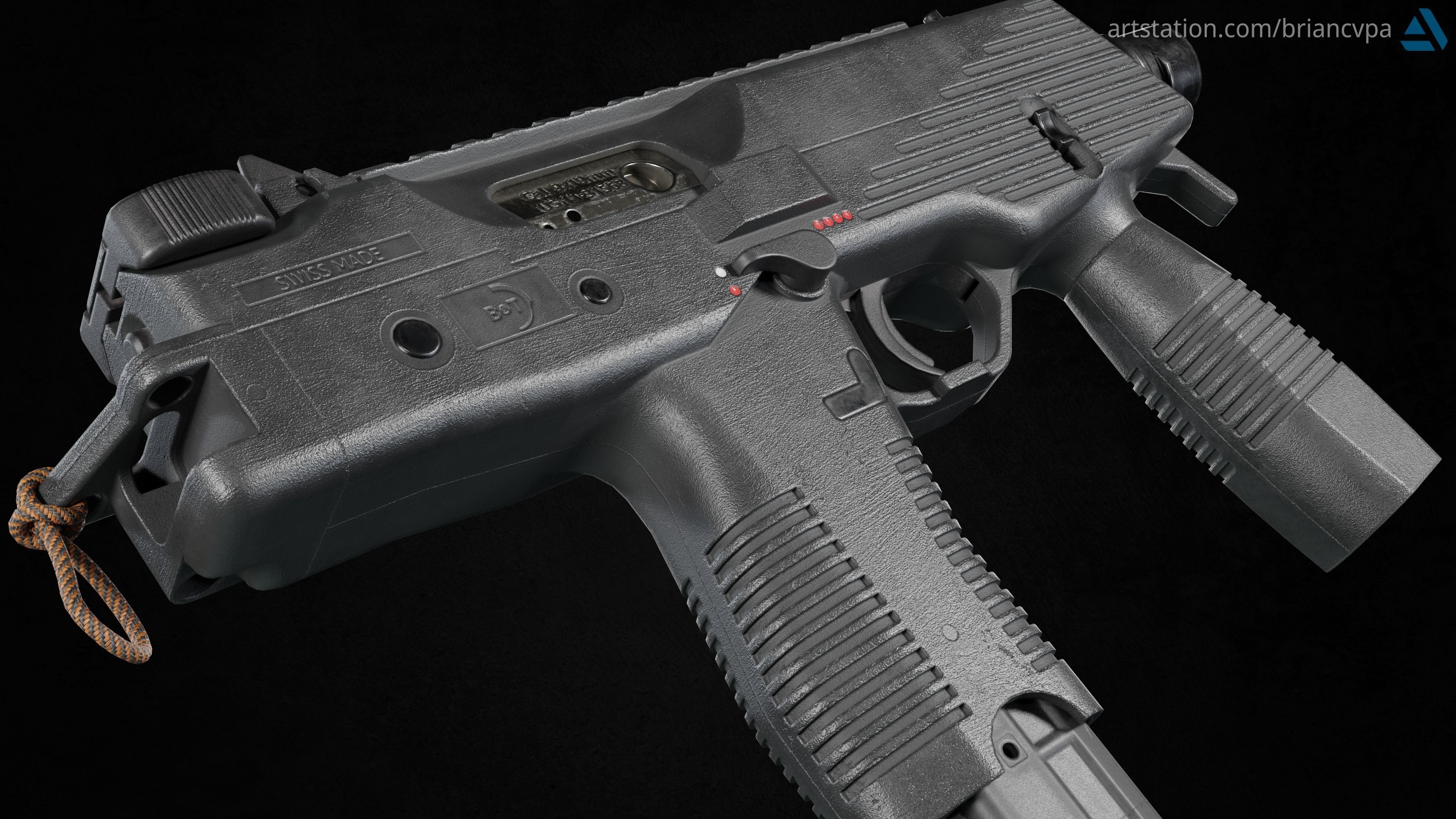 3D model Brugger and Thomet MP9 VR / AR / low-poly | CGTrader